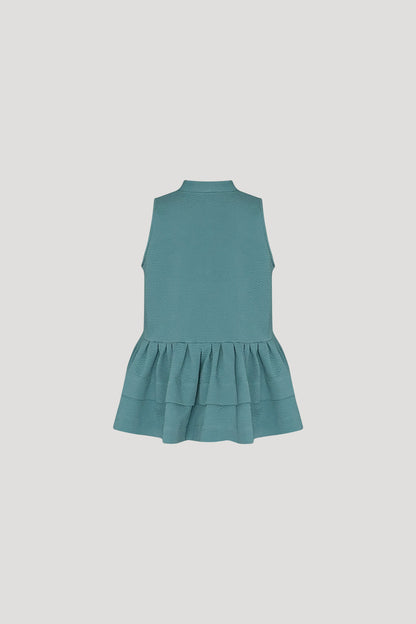 Azure Blue Koke Top