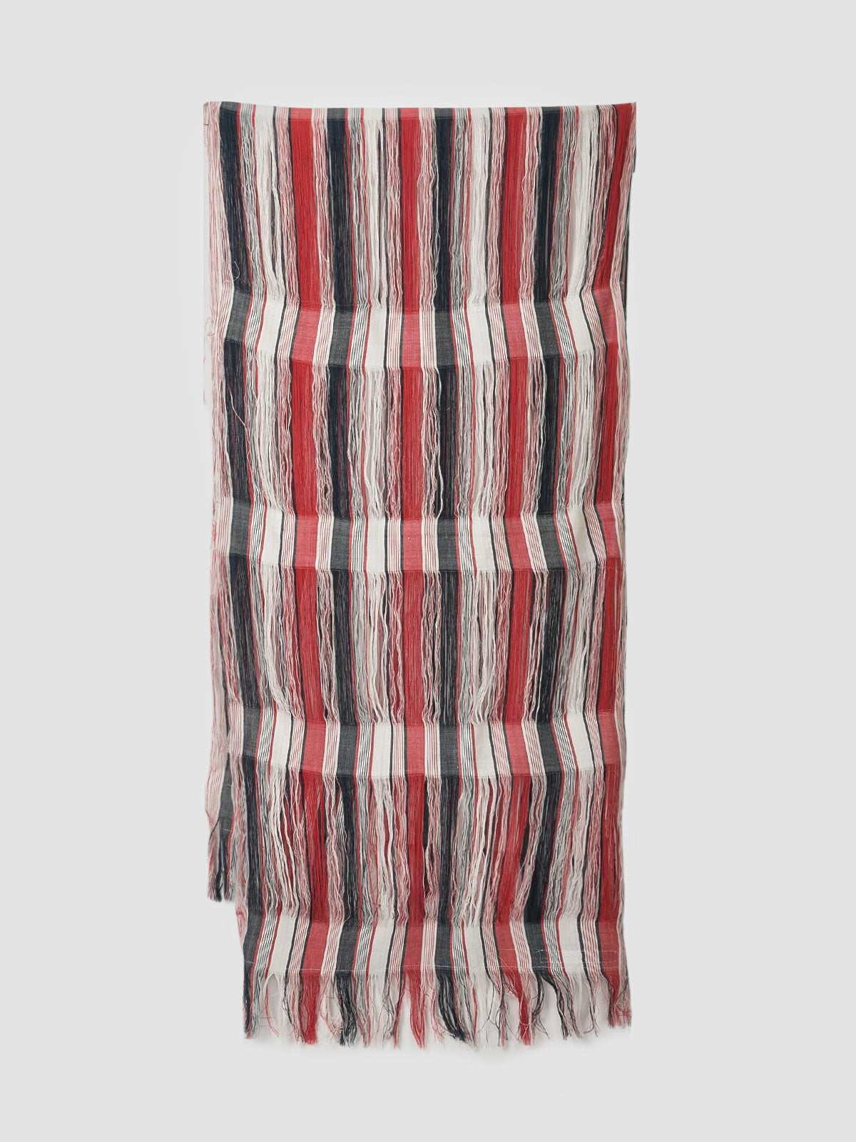 Red Stola long fringe scarf
