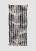 Navy Stola long fringe scarf