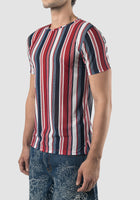 Red Stretch-Net short sleeve T-shirt