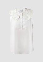 Off-white Harsa lace-collared sleeveless Millie blouse