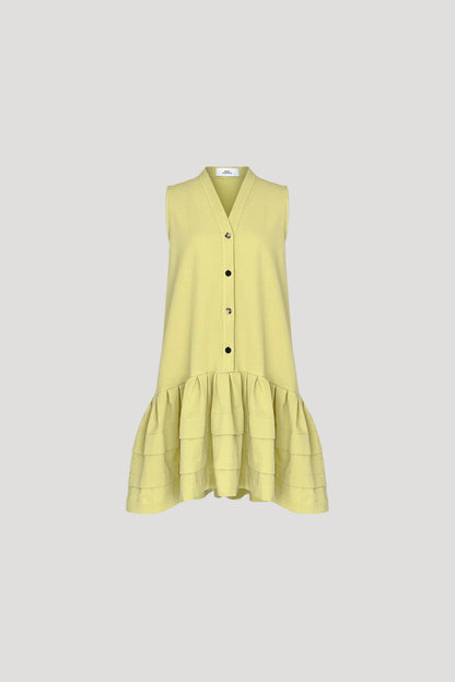 Acid Yellow Mikan Dress