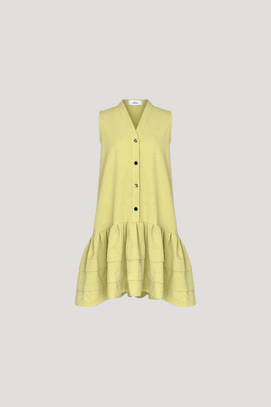 Acid Yellow Mikan Dress