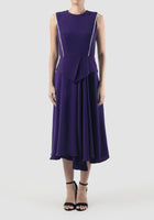 Purple Lou sleeveless midi dress
