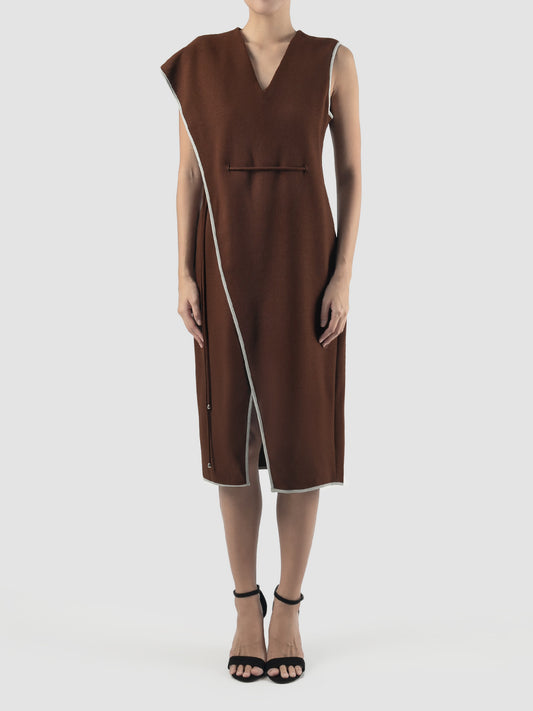 Brown Bree midi dress