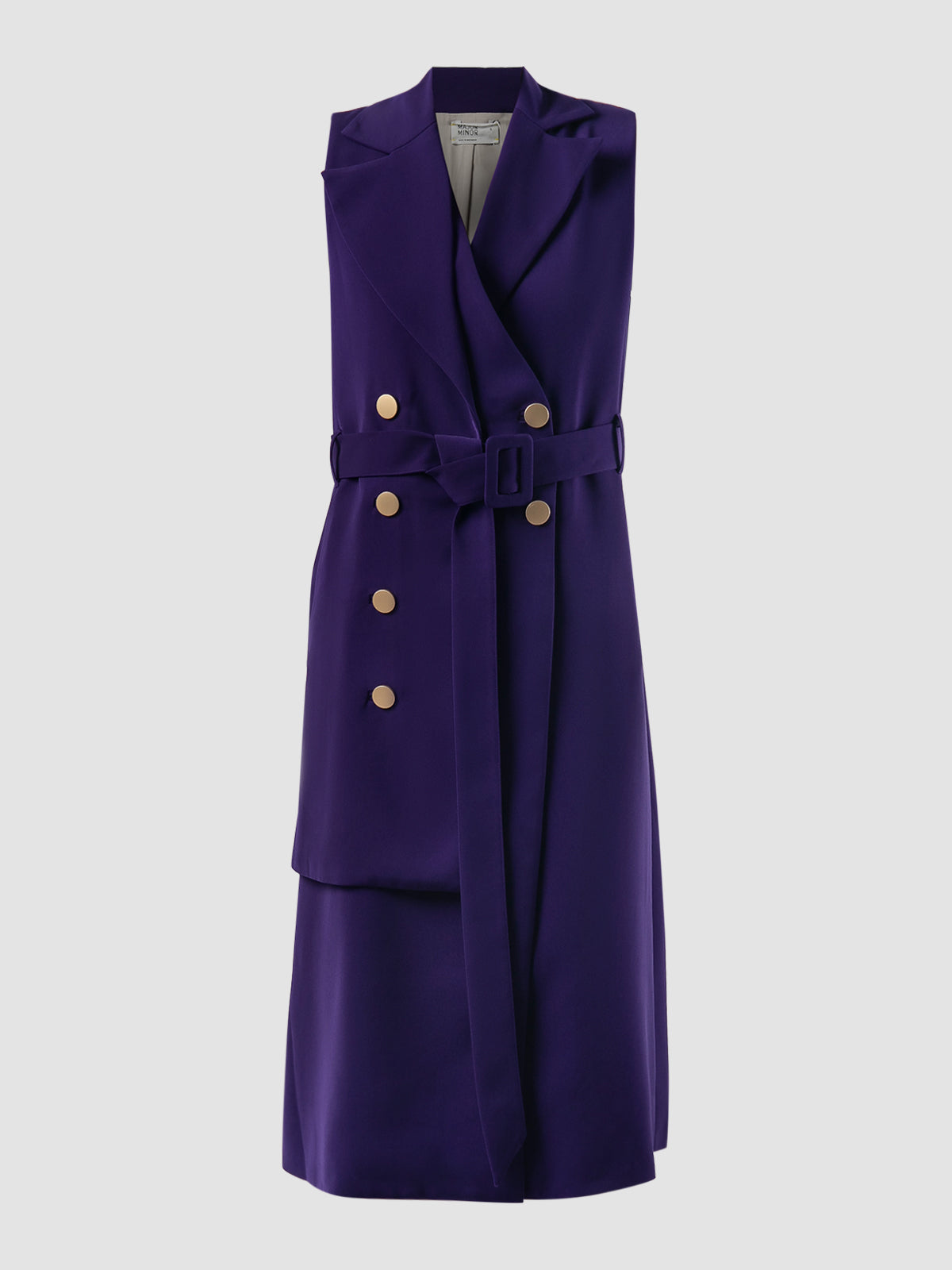 Purple Avy sleeveless coat