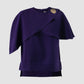 Purple Avy cape-style blouse