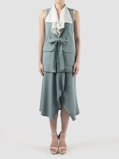 Grey Penta sleeveless jacket