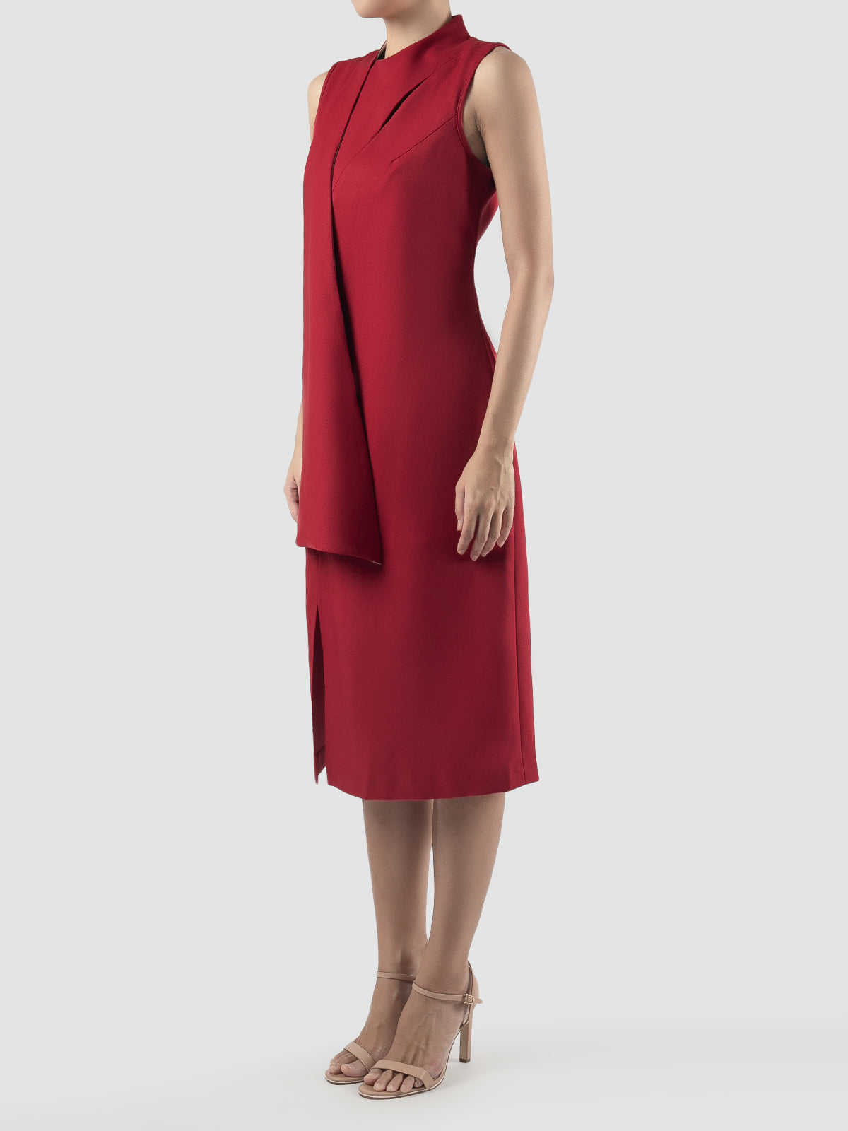 CLARA, Bustier cami red midi dress Just in 3990 LKR #claraclothing