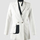 White Hexa long-sleeved jacket
