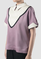 Purple Penta short-sleeved blouse