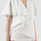White Ellipse short sleeved blouse
