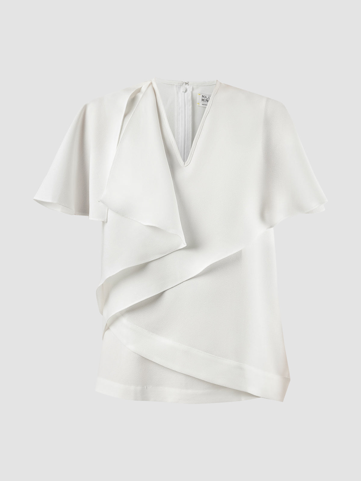 White Ellipse short sleeved blouse