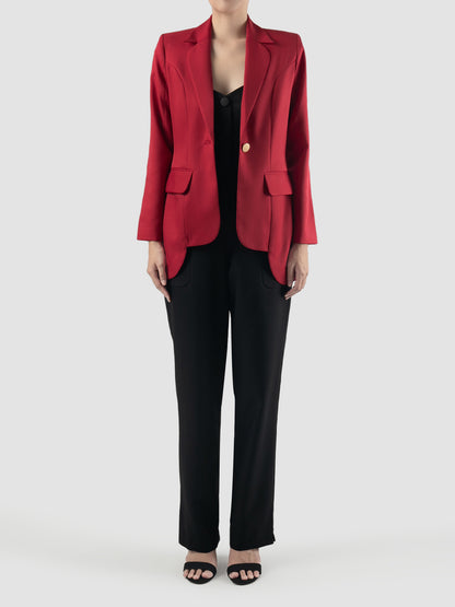 Red Lou blazer jacket