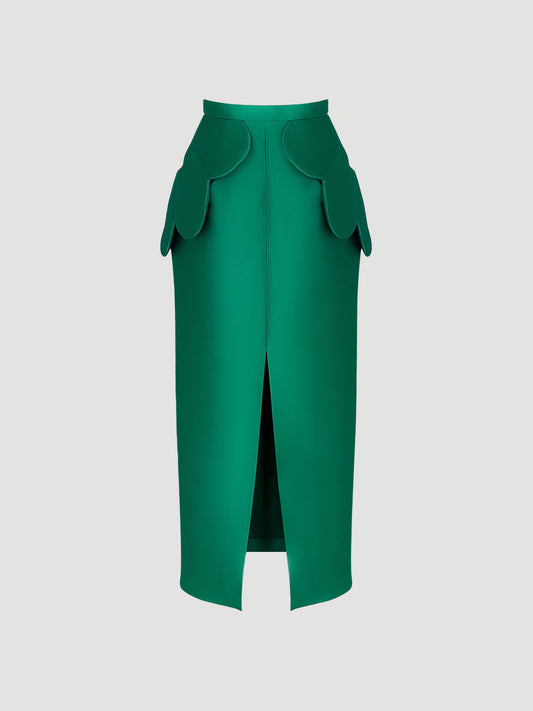 Emerald green Nebuta skirt