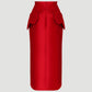 Nebuta Skirt In Sangria Red
