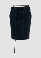 Night blue Woven mini suit skirt