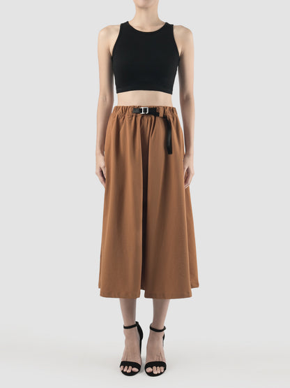 4-way Brown Sugar Stretch Long Skirt