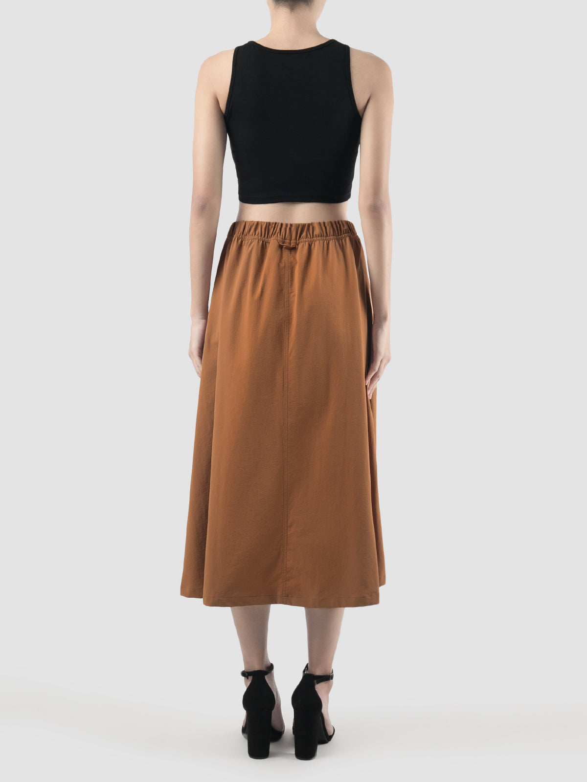 4-way Brown Sugar Stretch Long Skirt