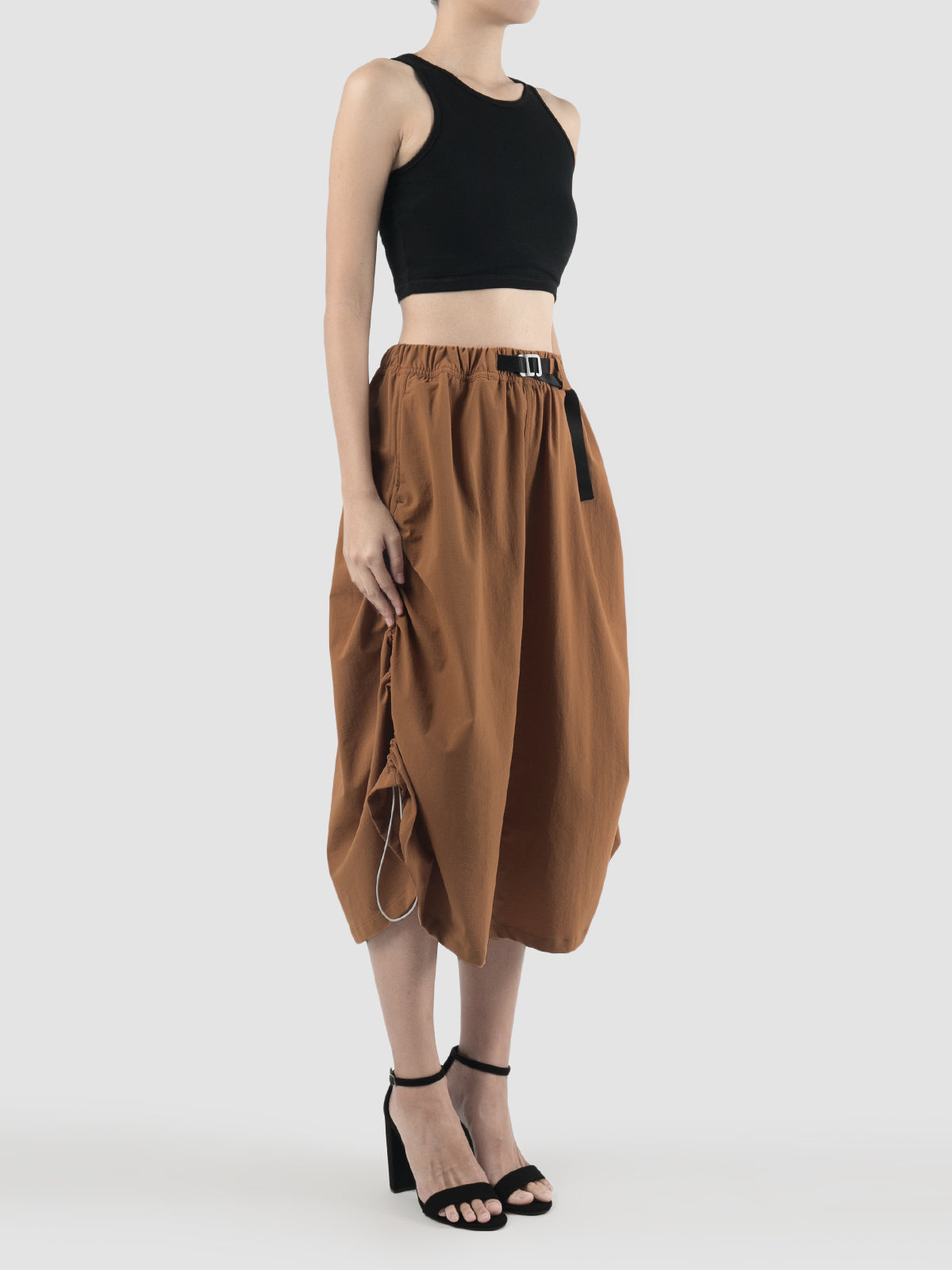 4-way Brown Sugar Stretch Long Skirt
