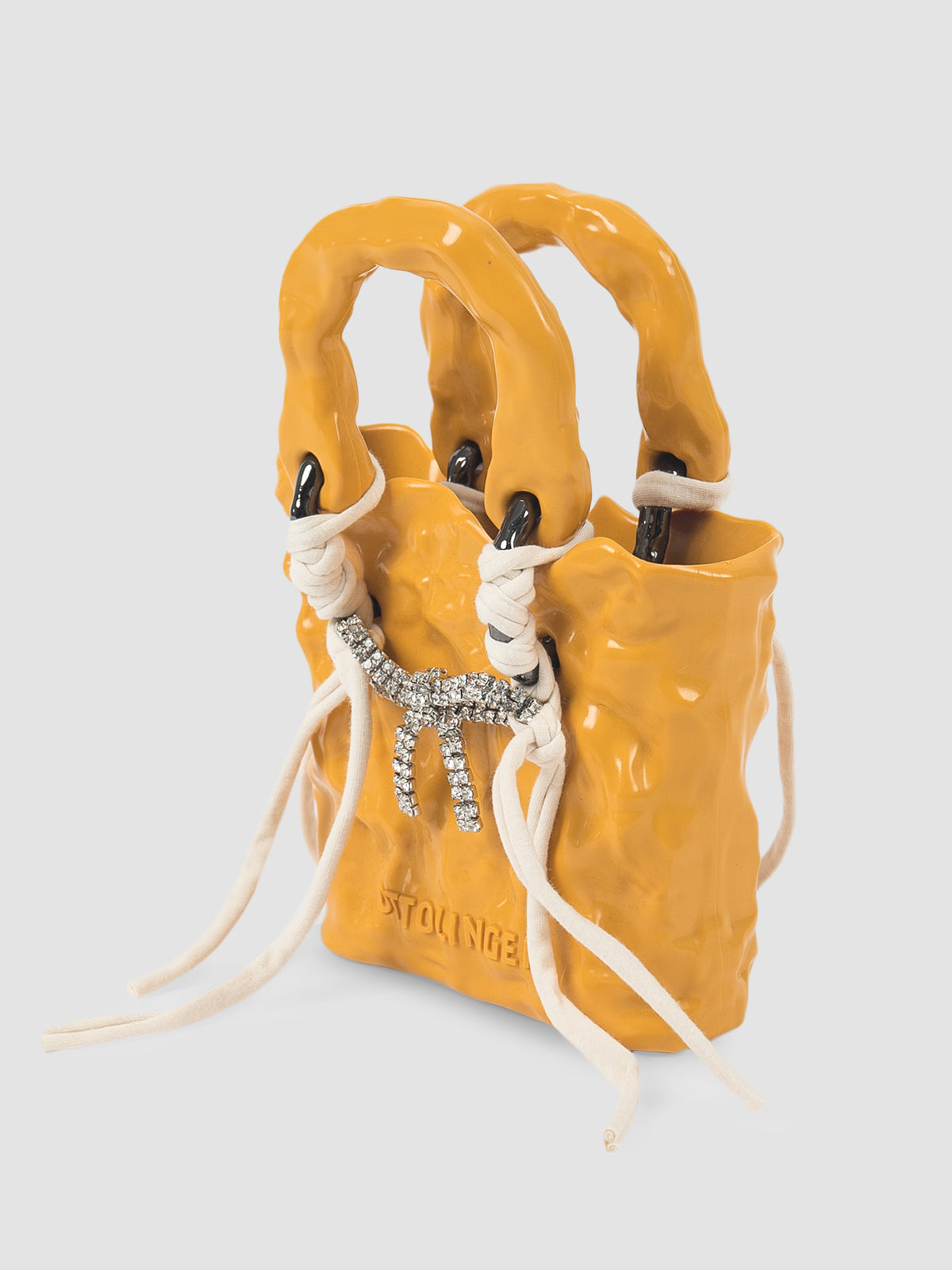 Yellow signature ceramic bag