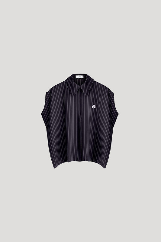 Navy Pas Striped Shirt