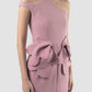 Oriental pink Marlin one-shoulder dress