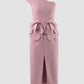 Oriental pink Marlin one-shoulder dress