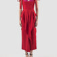 Sonata Dress In Red And Metallic Fuschia