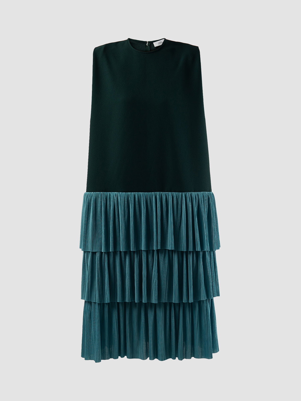 Celtic green-turquoise Blacktip pleat dress
