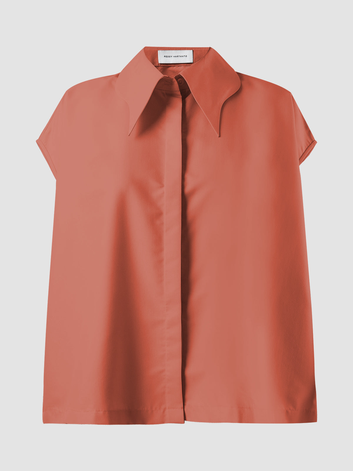 Line Shirt In Flamingo Orange
