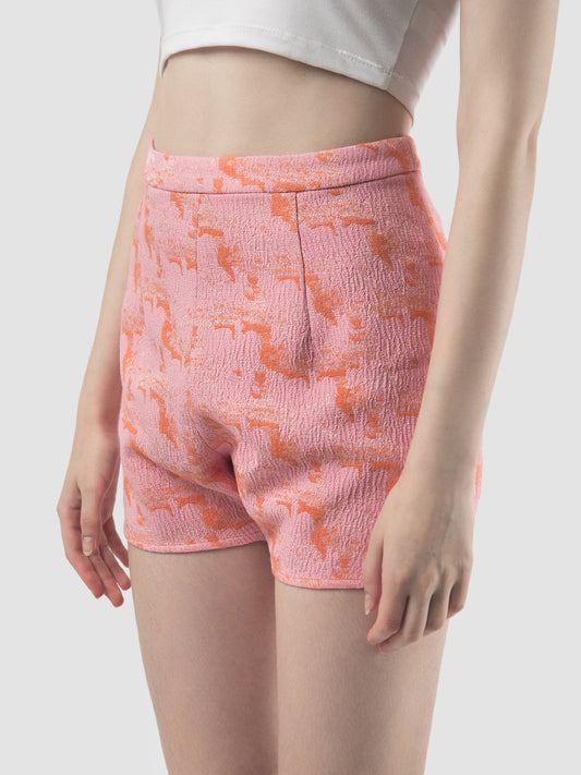 Snud Shorts In Pink Orange