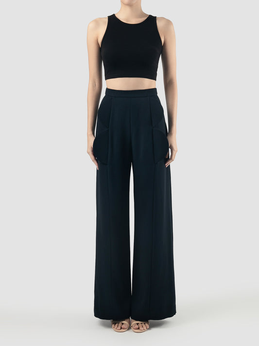 Night blue Sardine wide pants