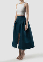 Rhino blue Nettle asymmetrical skirt