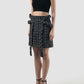 Pearl black Razor mini skirt