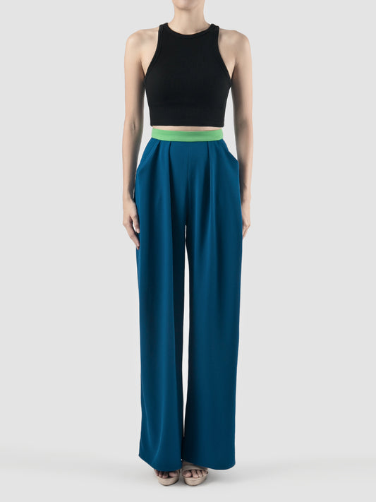 Royal blue Quintet flared pants