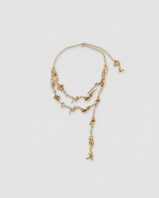Gold Melted Necklace