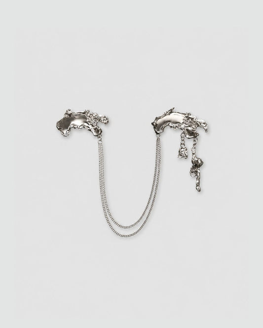 Silver Melt Modular Brooch