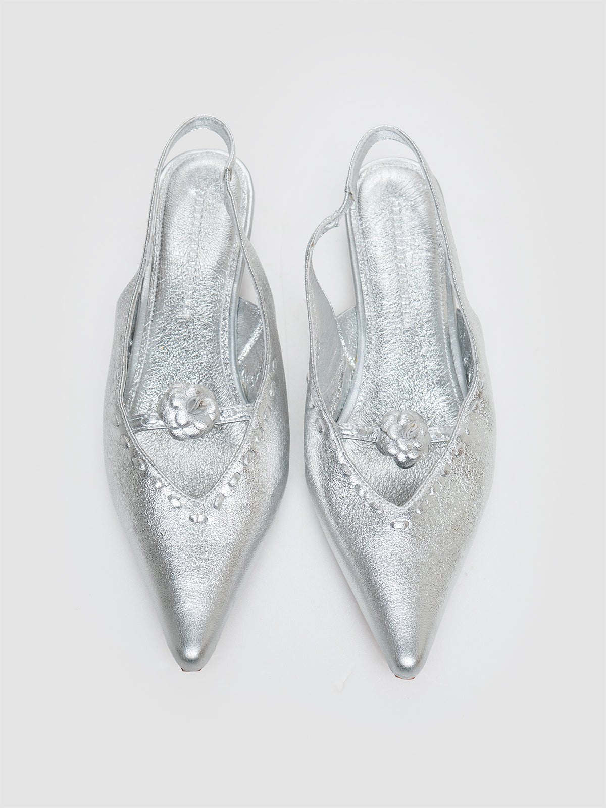 Light Silver Valencia Pumps