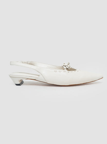 White Valencia Pumps