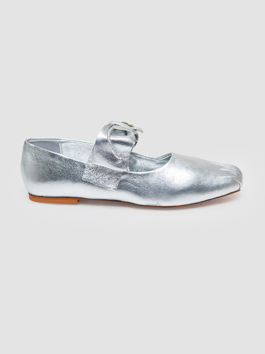 Light Silver Evelina Ballet Shoes