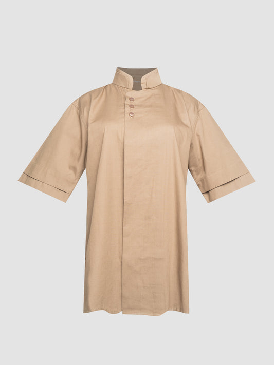Cream Nuran Short Sleeve Shirt