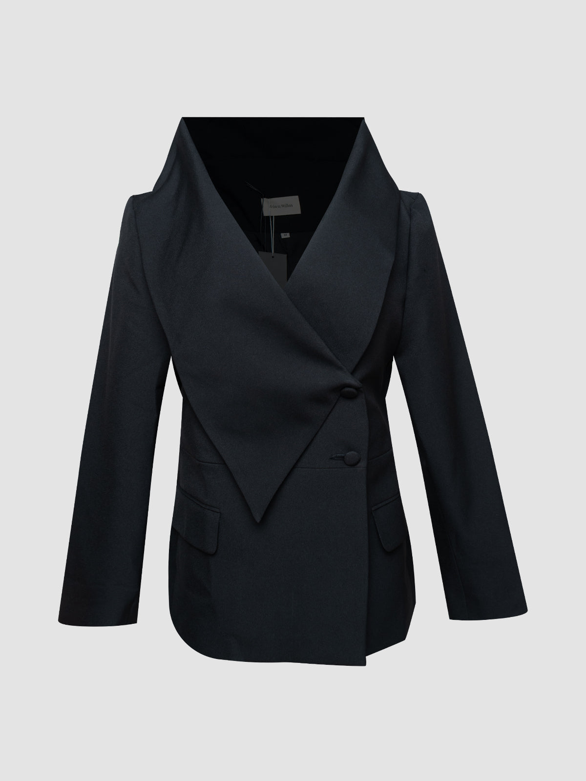 Black Off Shoulder Blazer