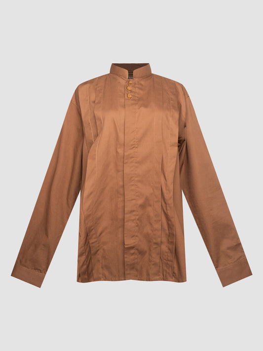 Brown Nuran Long Sleeve Shirt