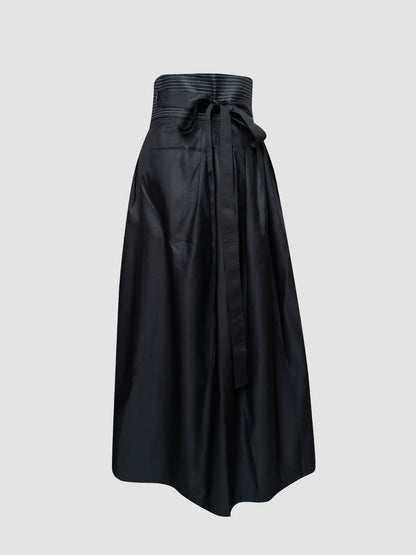 Black Wrap Skirt