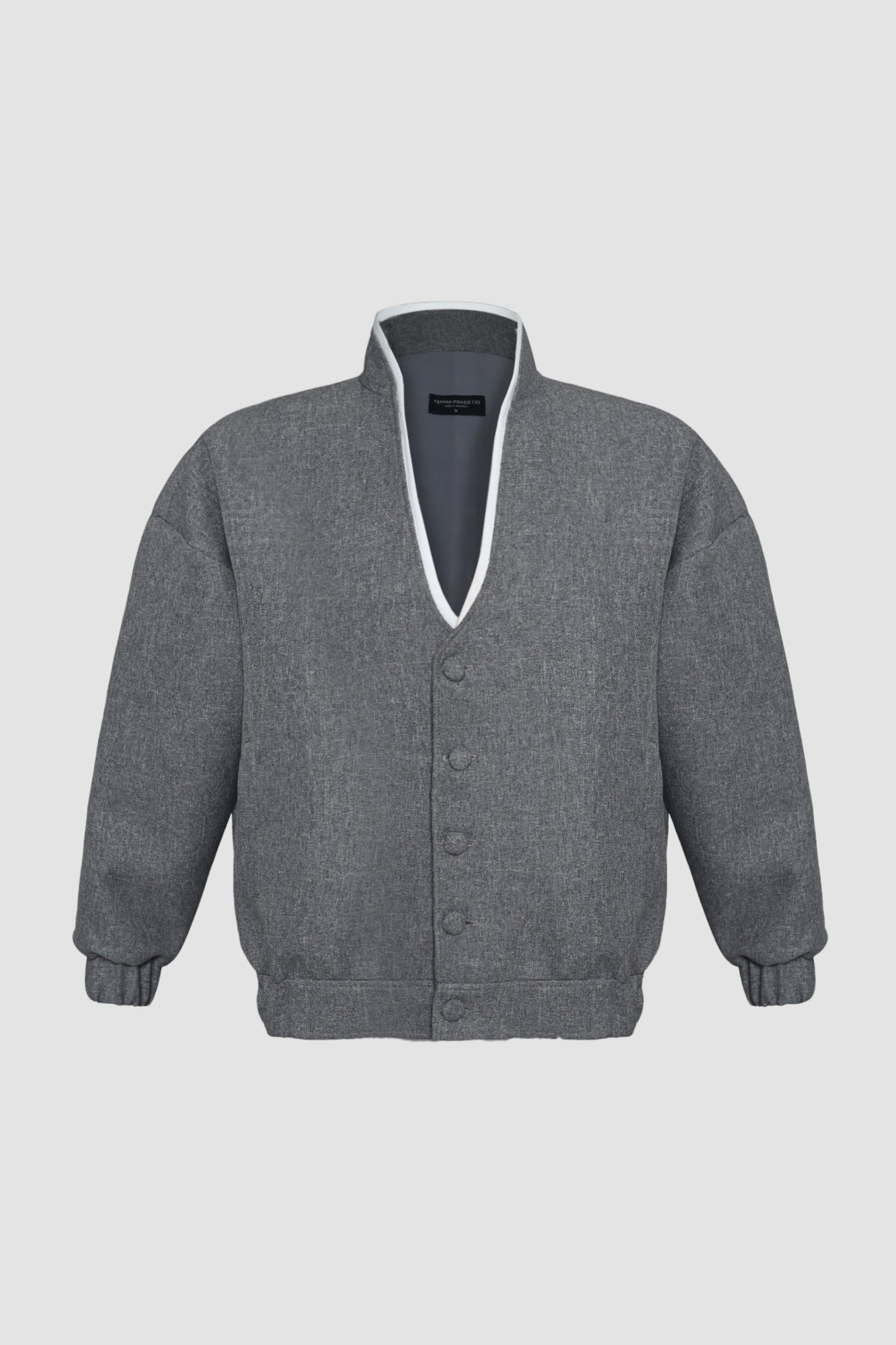 Grey White Cardigan