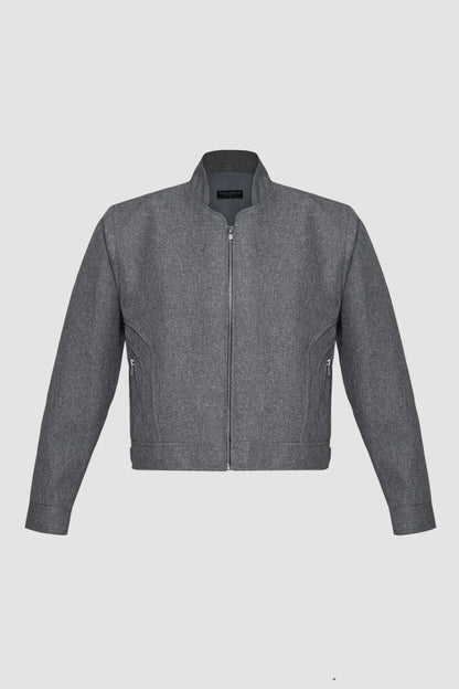 Grey Silhouette Fit Jacket