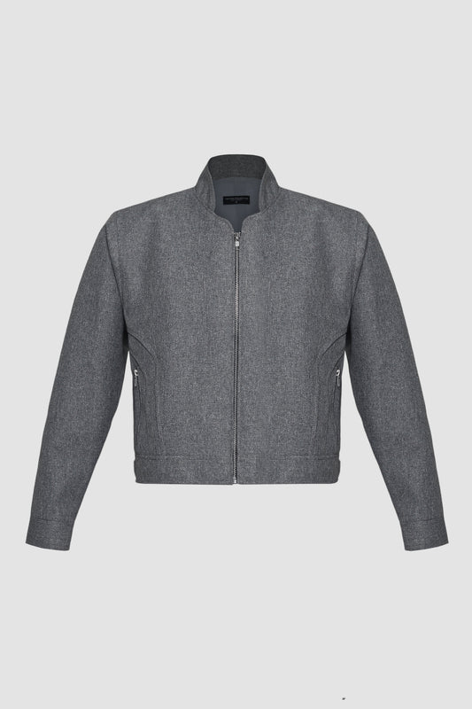 Grey Silhouette Fit Jacket