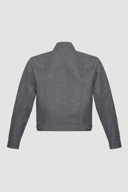 Grey Silhouette Fit Jacket