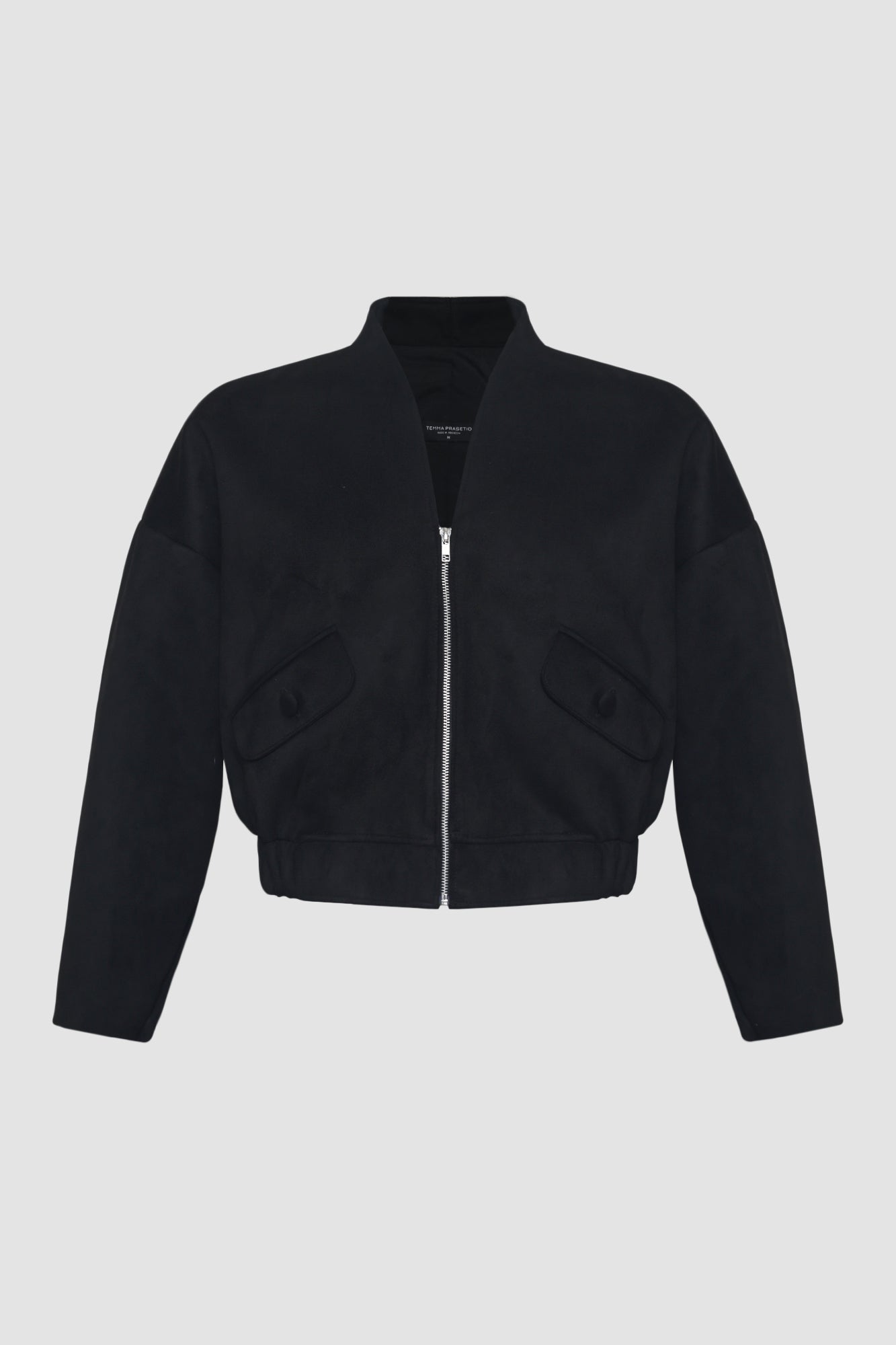 Black Suede Cardigan